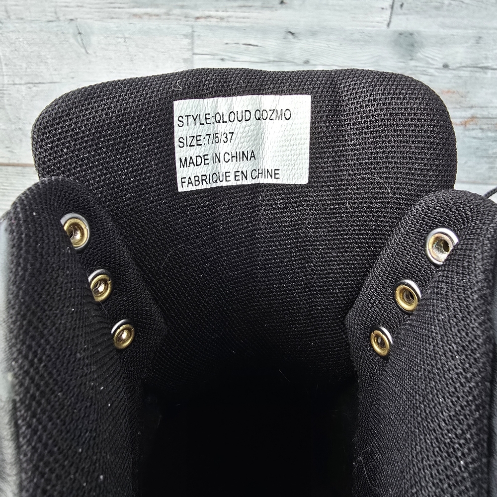 YRU Qloud 2091 High Platform Boots Black Clear Size 7 - Picture 11 of 12